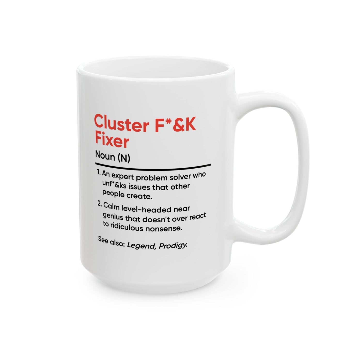 Humor Mug - Cluster F_&k Fixer