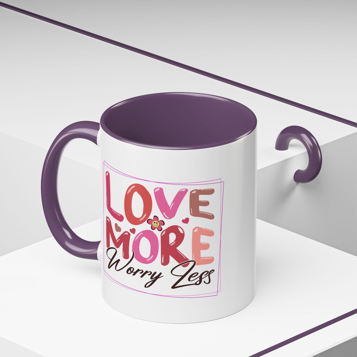 Wellness Mug - Love More Worry Less Frame