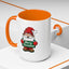 Christmas Mug - Merry Christmas White & Green Text Gnome Snow