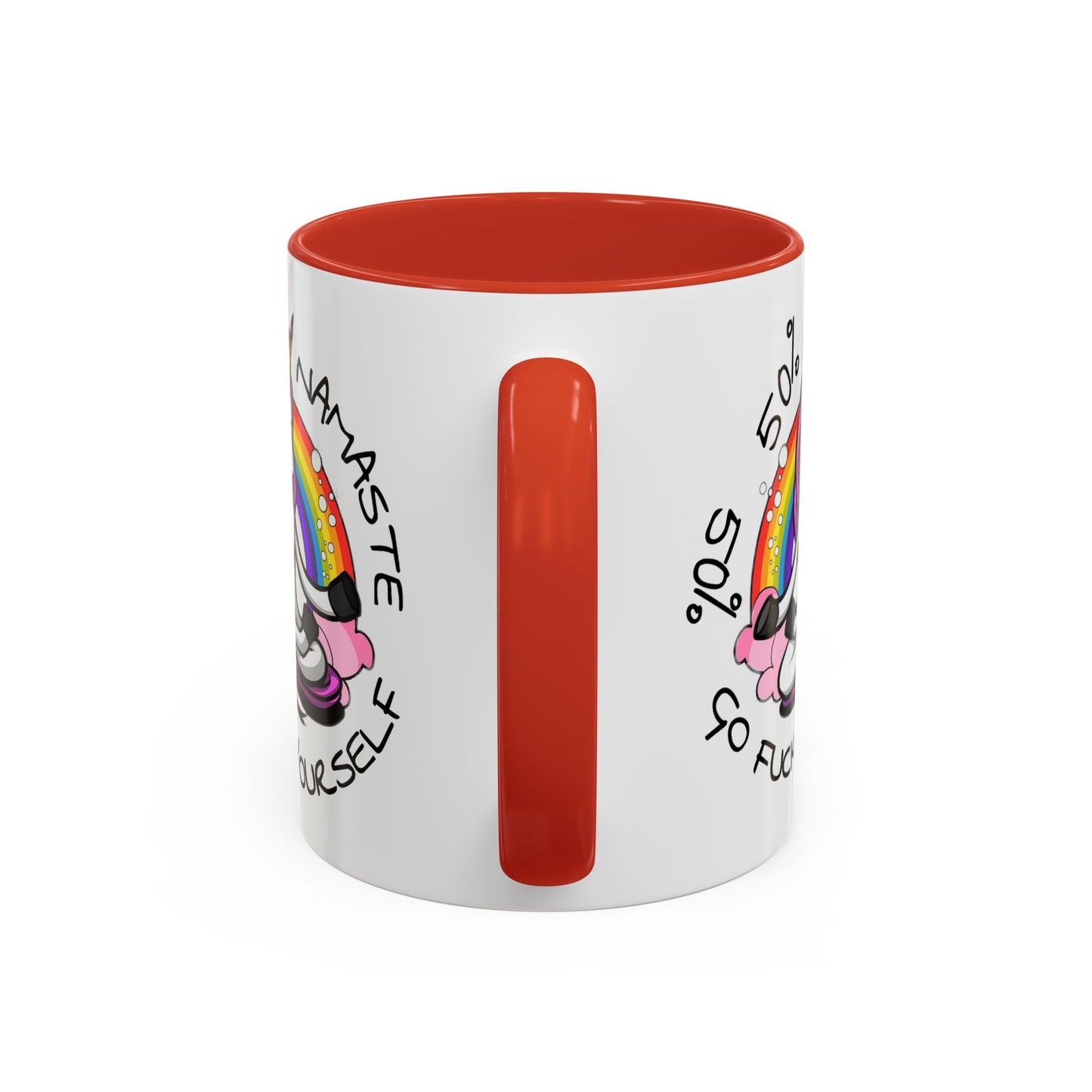 Adult Mug - 50% Namaste 50% Go Fuck Yourself