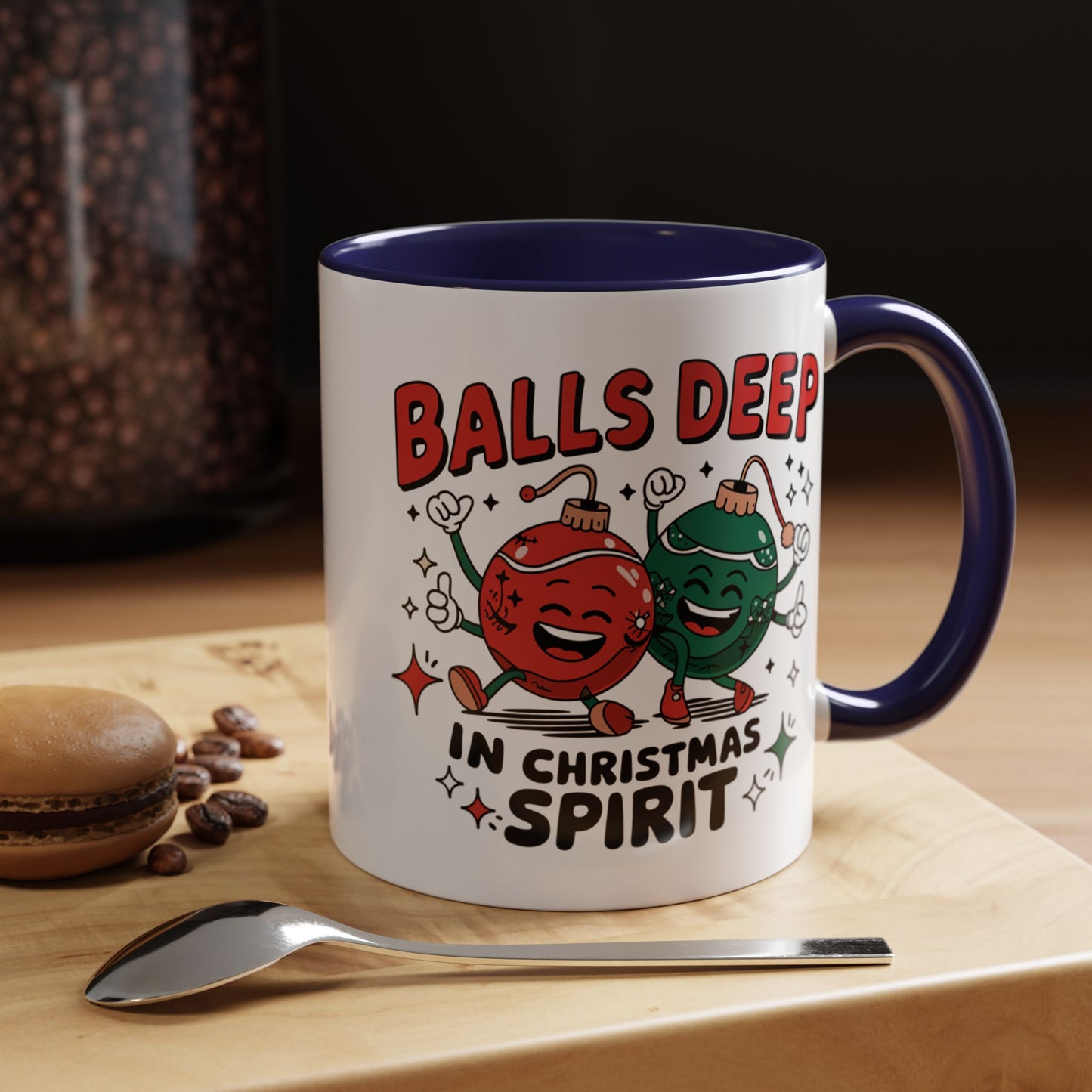 Adult Mug - Balls Deep in Christmas Spirit