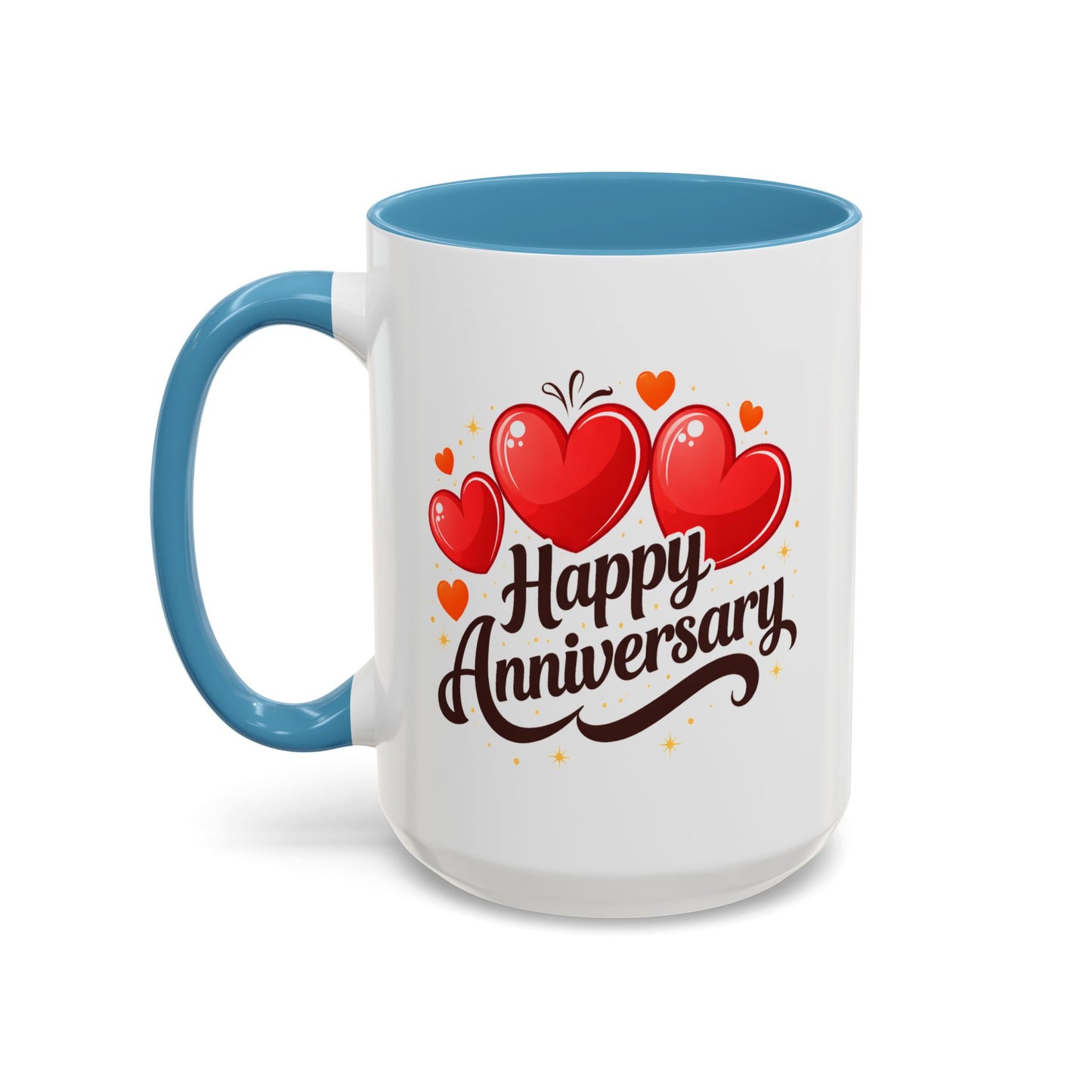Anniversary Mug - Happy Anniversary Hearts