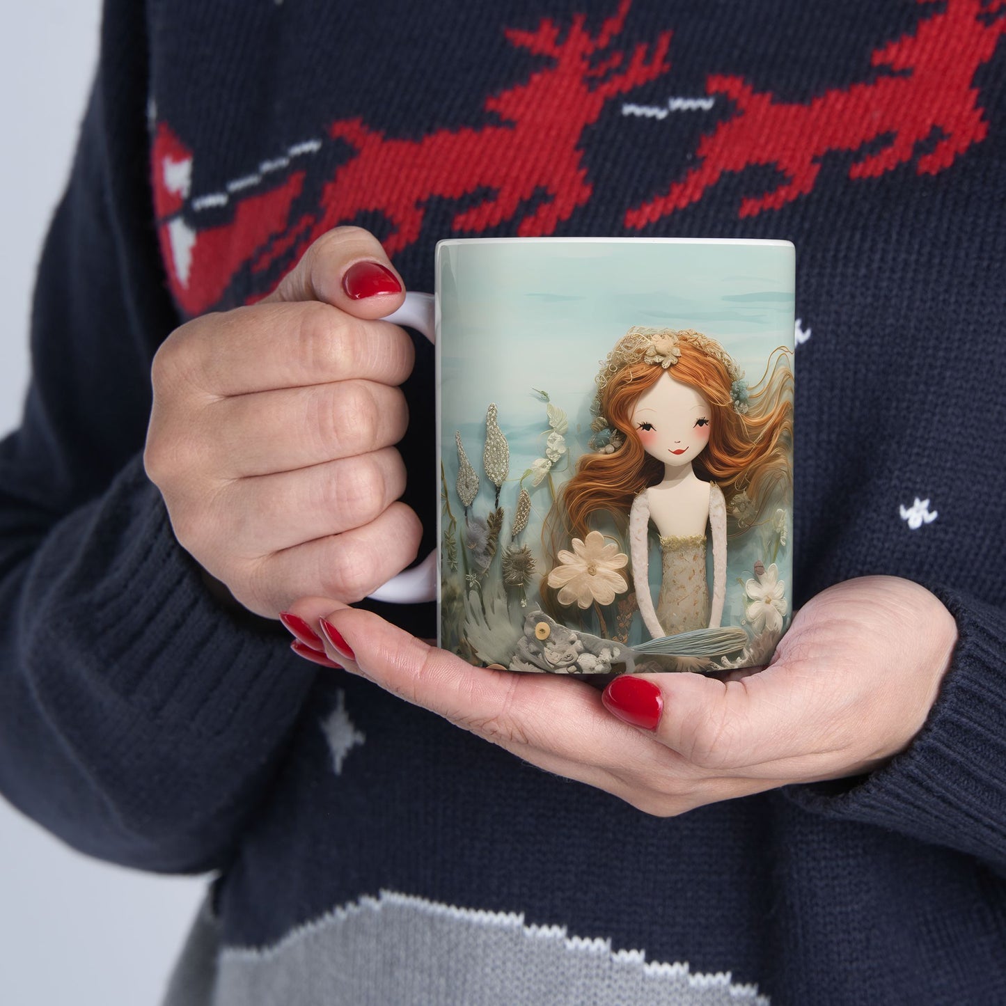 Artistic Mug - Felted Undersea