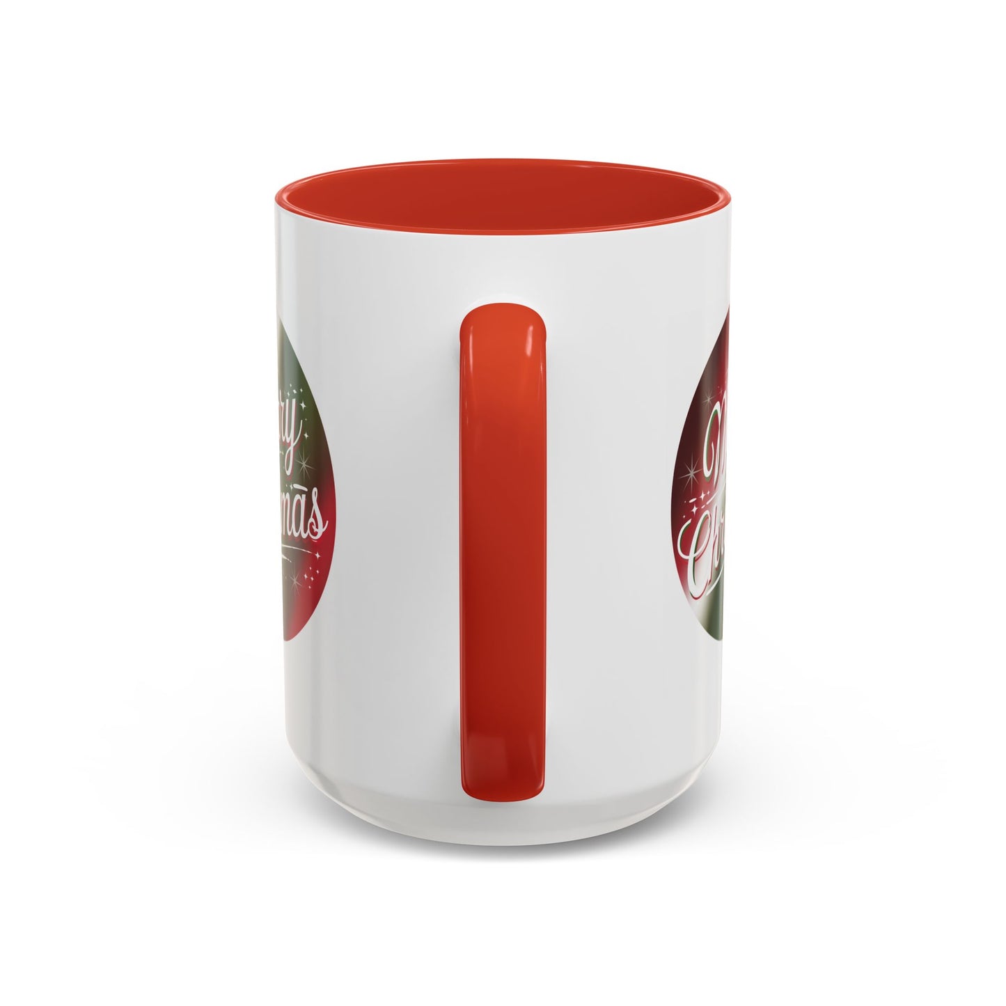 Christmas Mug - Merry Christmas White and Red Text Decoration