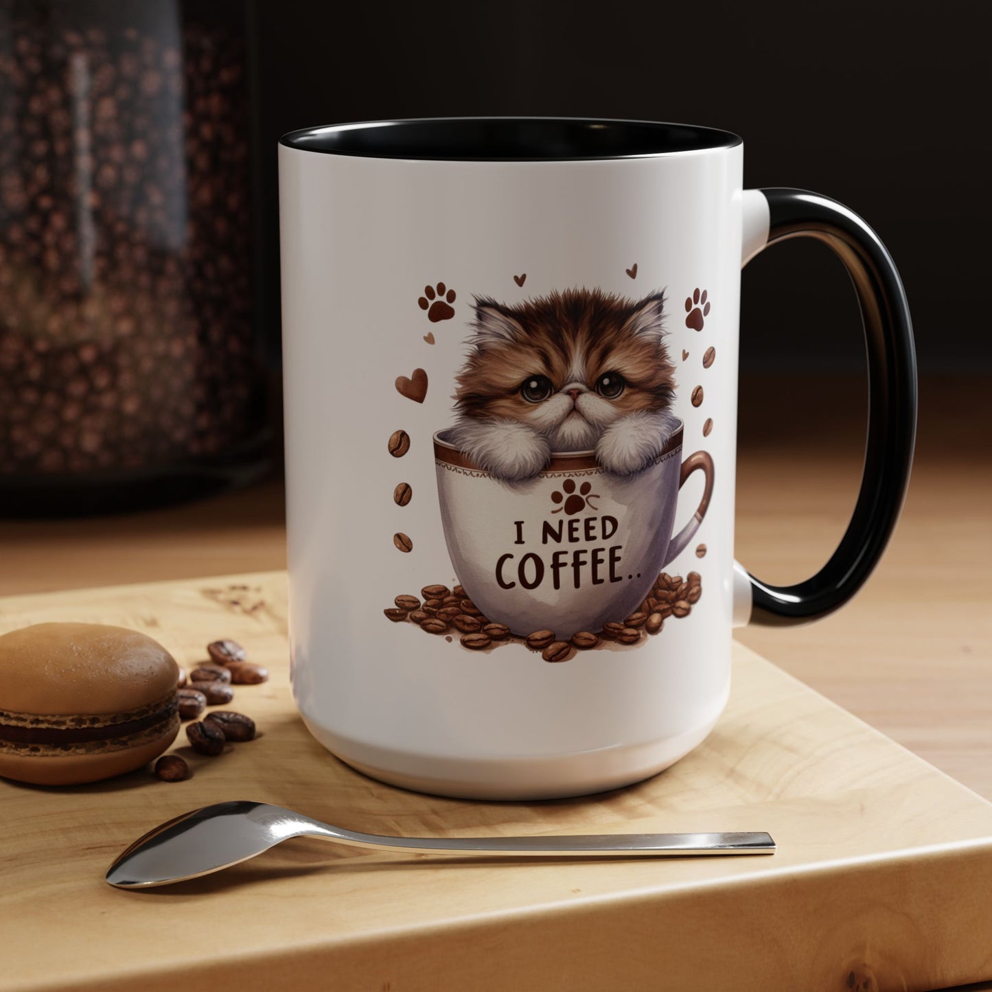 Animal Mug - I Need Coffee Kitten