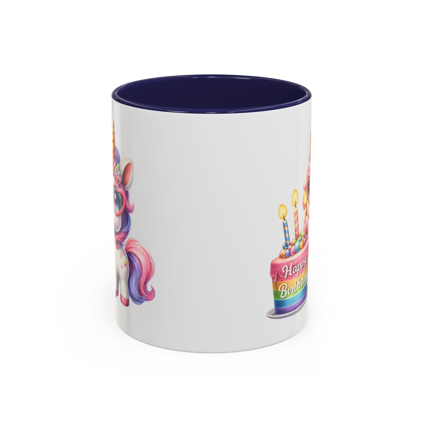 Birthday Mug - Unicorn Candles