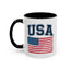 4th of July Mug - USA & Flag