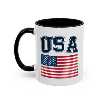 4th of July Mug - USA & Flag
