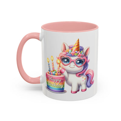 Birthday Mug - Unicorn Candles