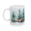 Christmas Mug - Snowy Landscape Train Wrap 1