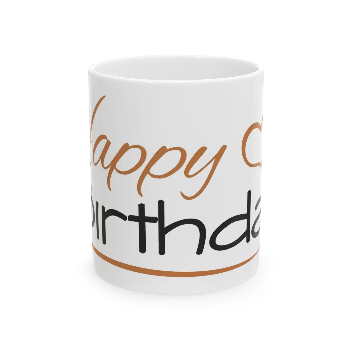 Birthday Mug - Happy Birthday Lettering Wrap