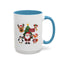 Christmas - Merry Christmas White Text Santa Reindeer Penguin Fox