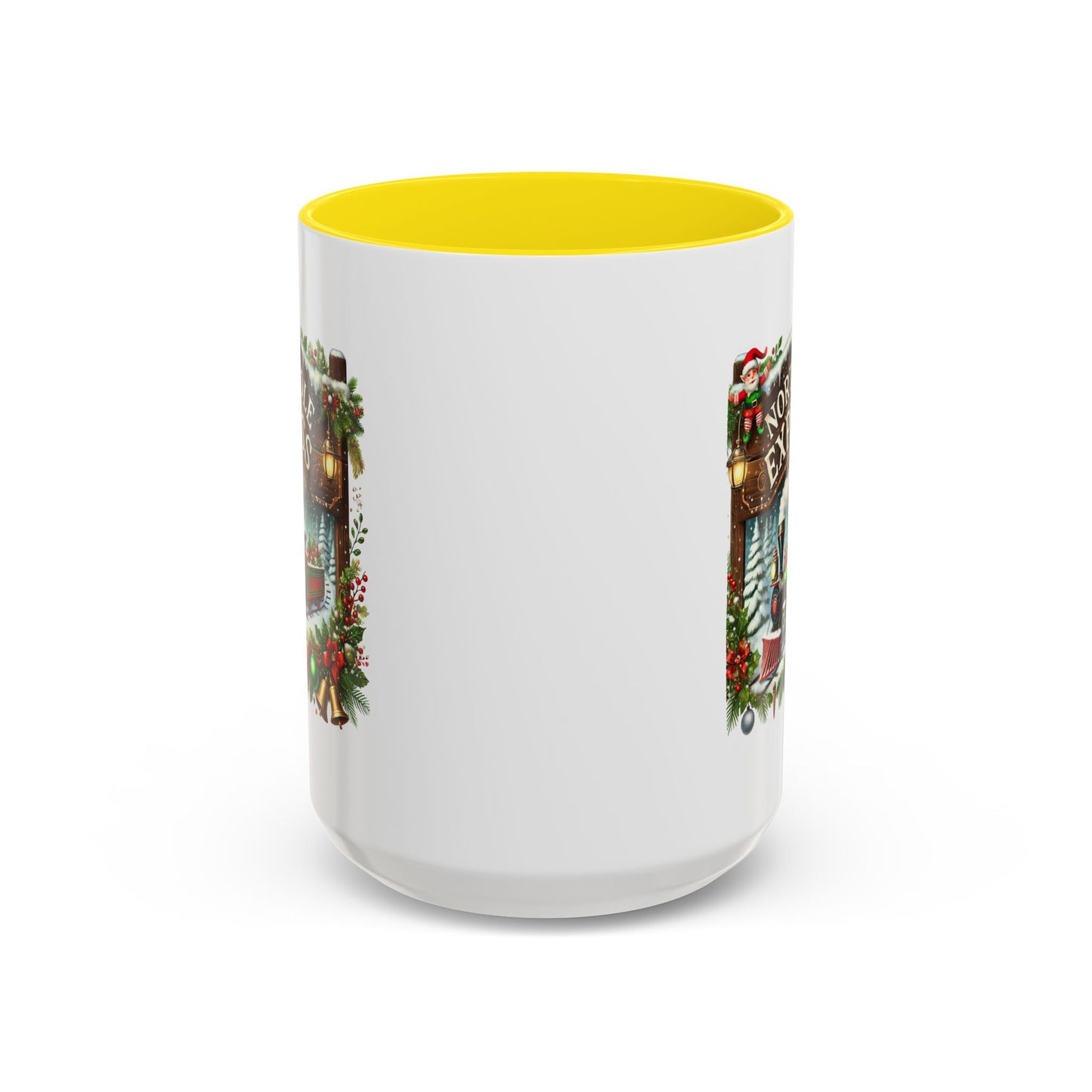 Christmas Mug - North Pole Express Steam Locomotive Ornaments