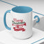 Christmas Mug - Red & Green Text Trumpet