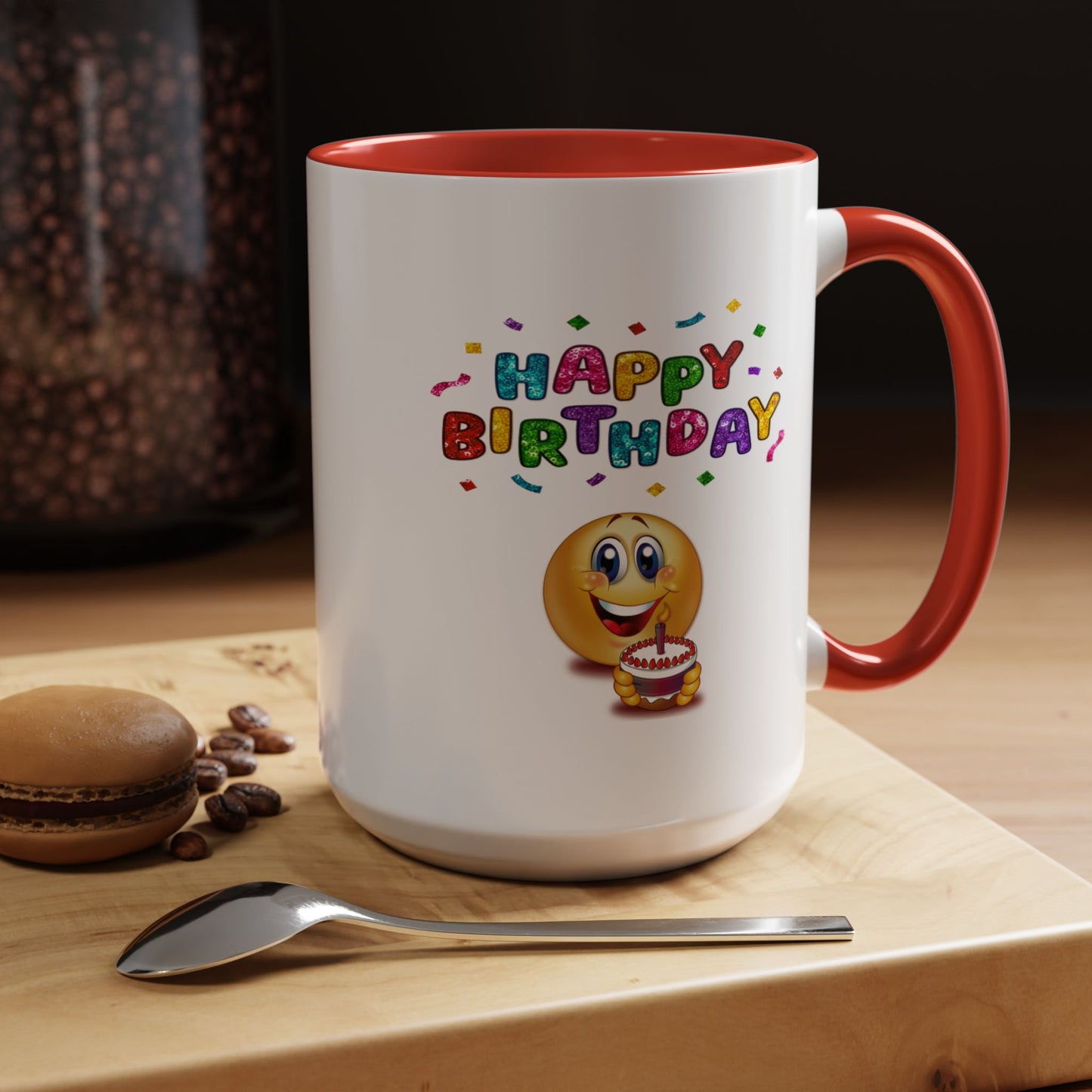 Birthday Mug - Happy Birthday Emoji