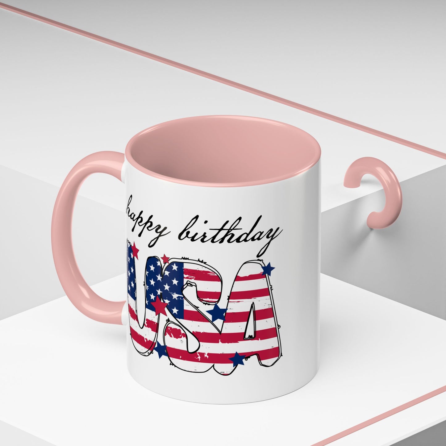 4th of July Mug - Happy Birthday USA