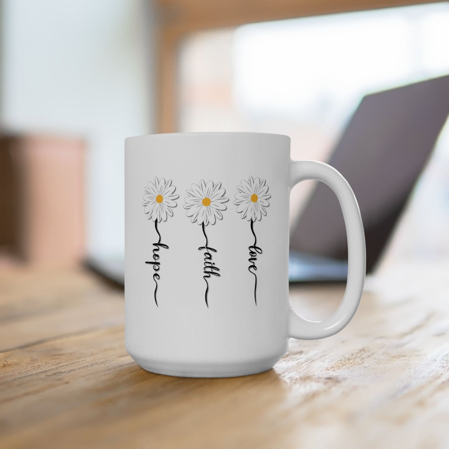 Religious Mug - Love Faith Hope