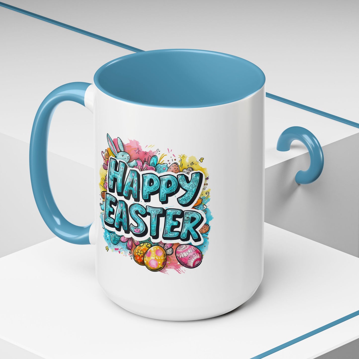 Easter Mug - Happy Easter Blue