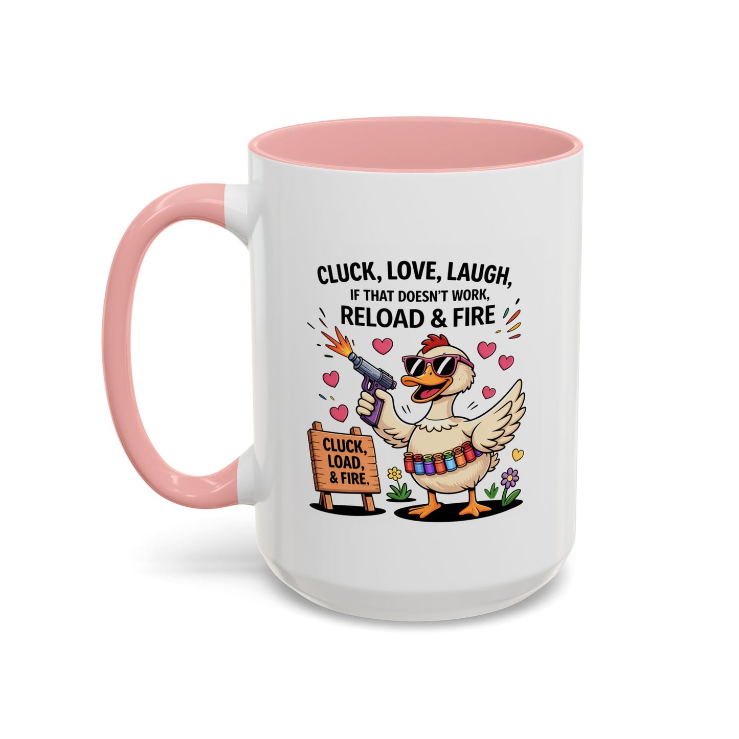 Adult Mug - Cluck Love Laugh