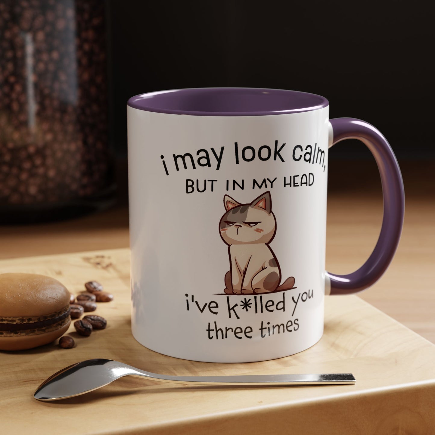 Adult Mug - I May Look Calm Cat