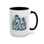 Christmas Mug - Blue Snowman Family