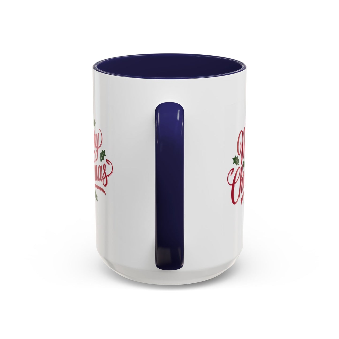 Christmas Mug - Merry Christmas Red Text Mistletoe