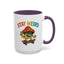 Humor Mug - Stay Weird Mushroom Skateboard