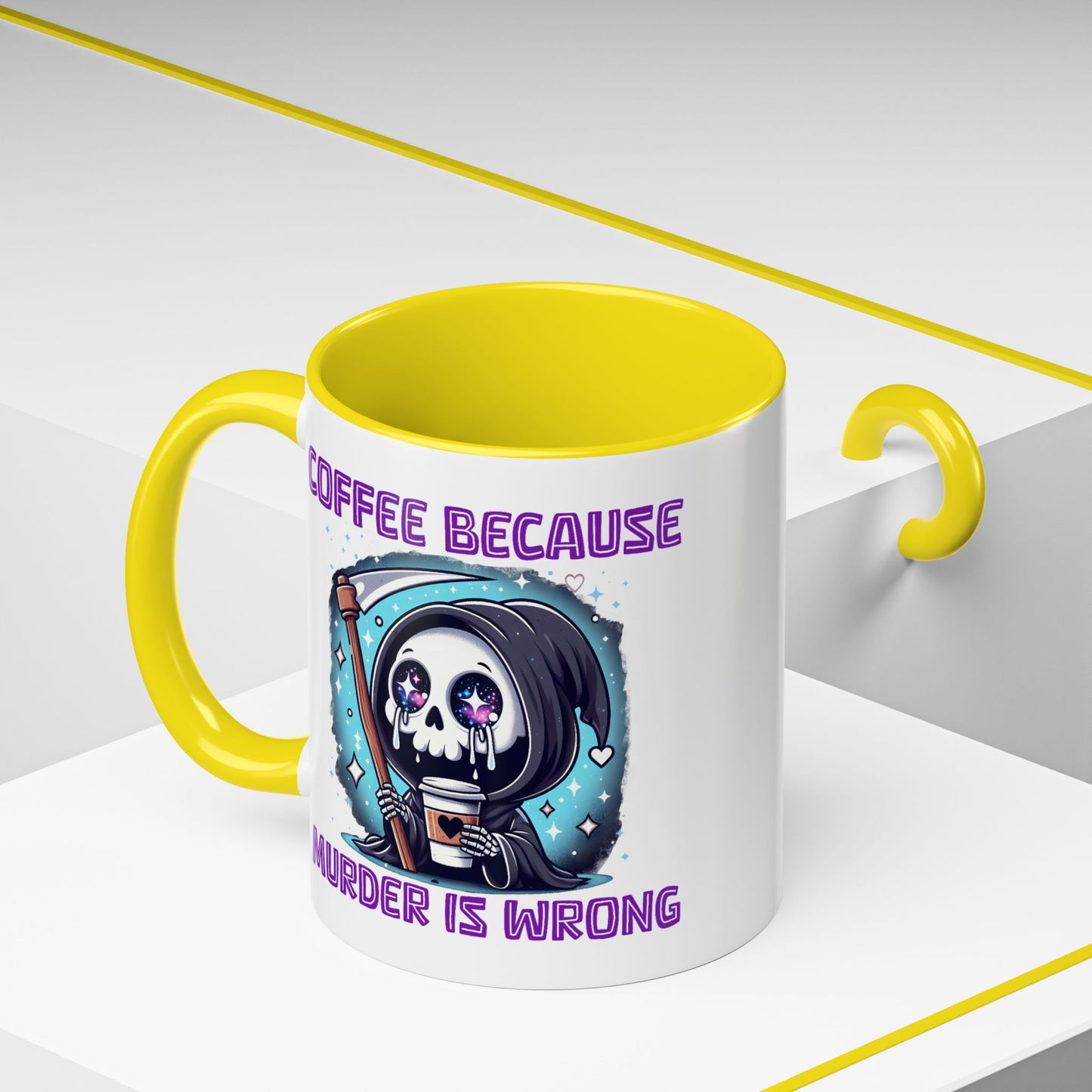 Humor Mug - Coffee Because Murder is Wrong
