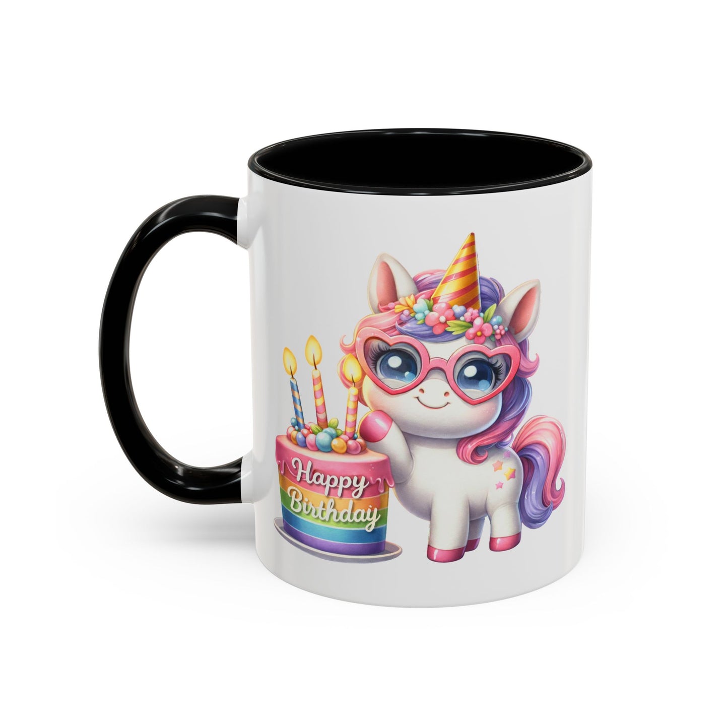 Birthday Mug - Unicorn Candles