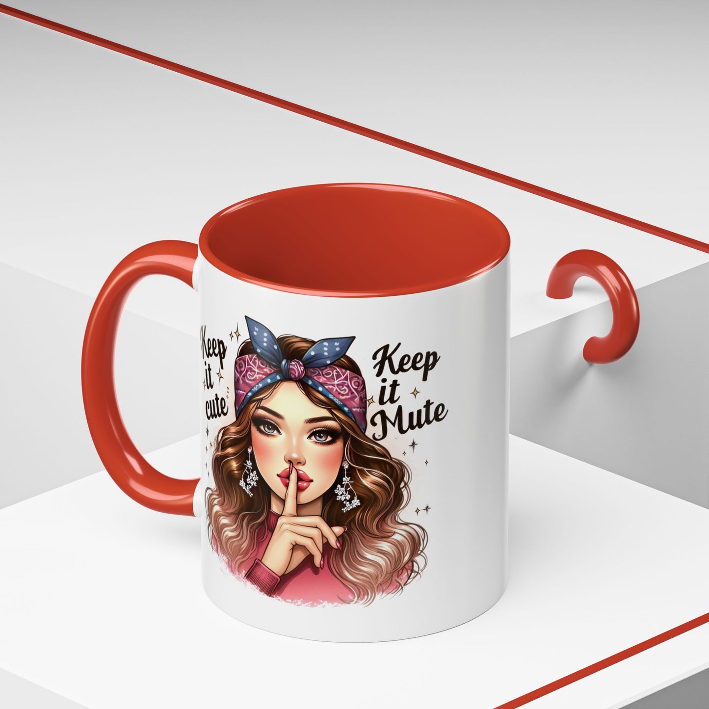 Humor Mug - Keep It Cute Keep It Mute
