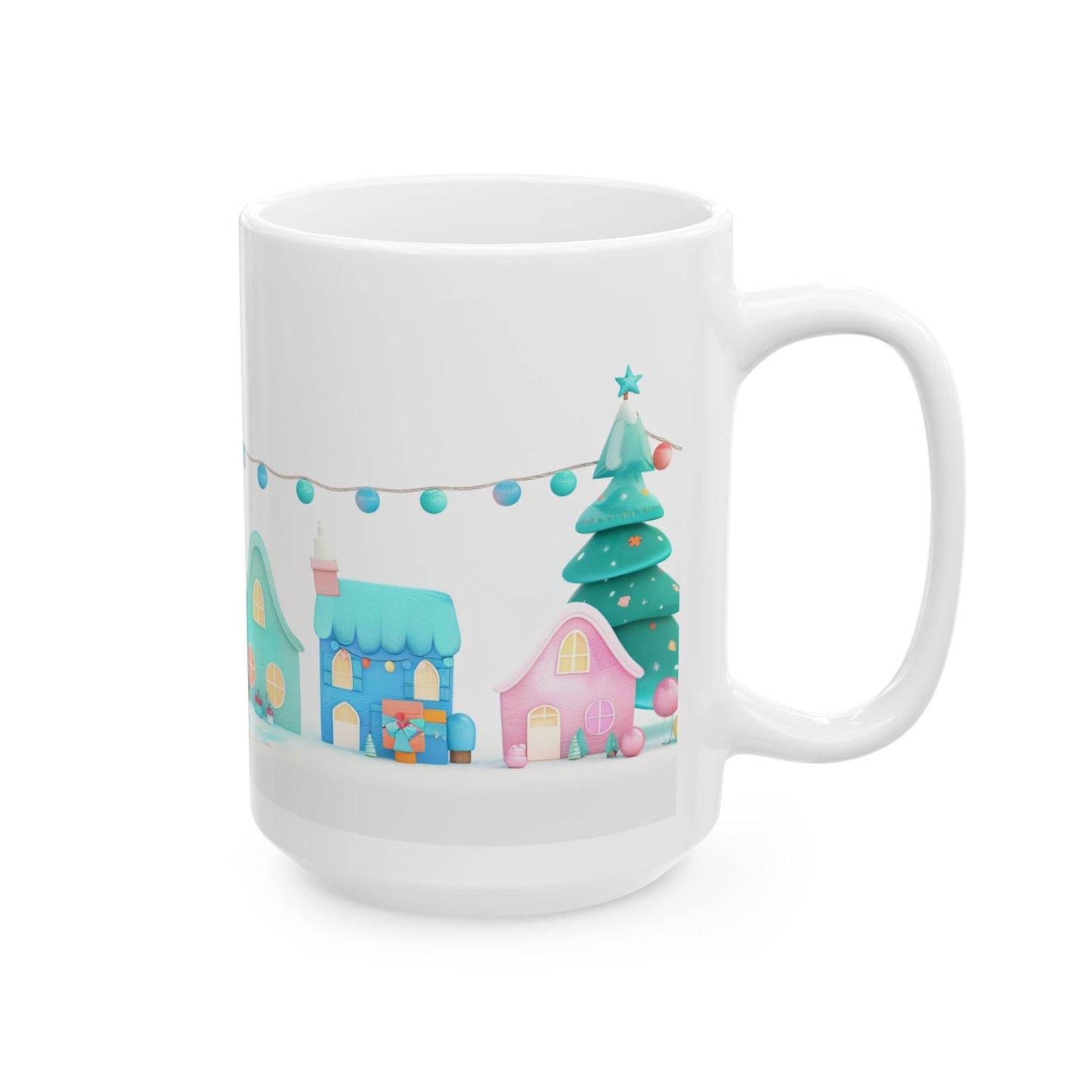 Christmas Mug - Candy Coated Houses Wrap