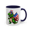 4th of July Mug - T Rex Dinosaur USA Flag