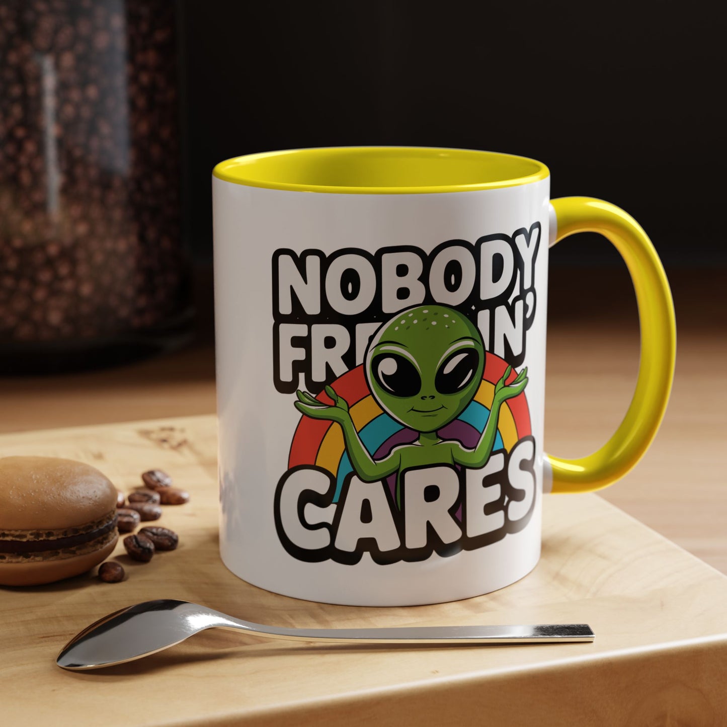 Alien Mug - Nobody Freakin Cares