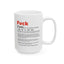 Adult Mug - The Word Fuck