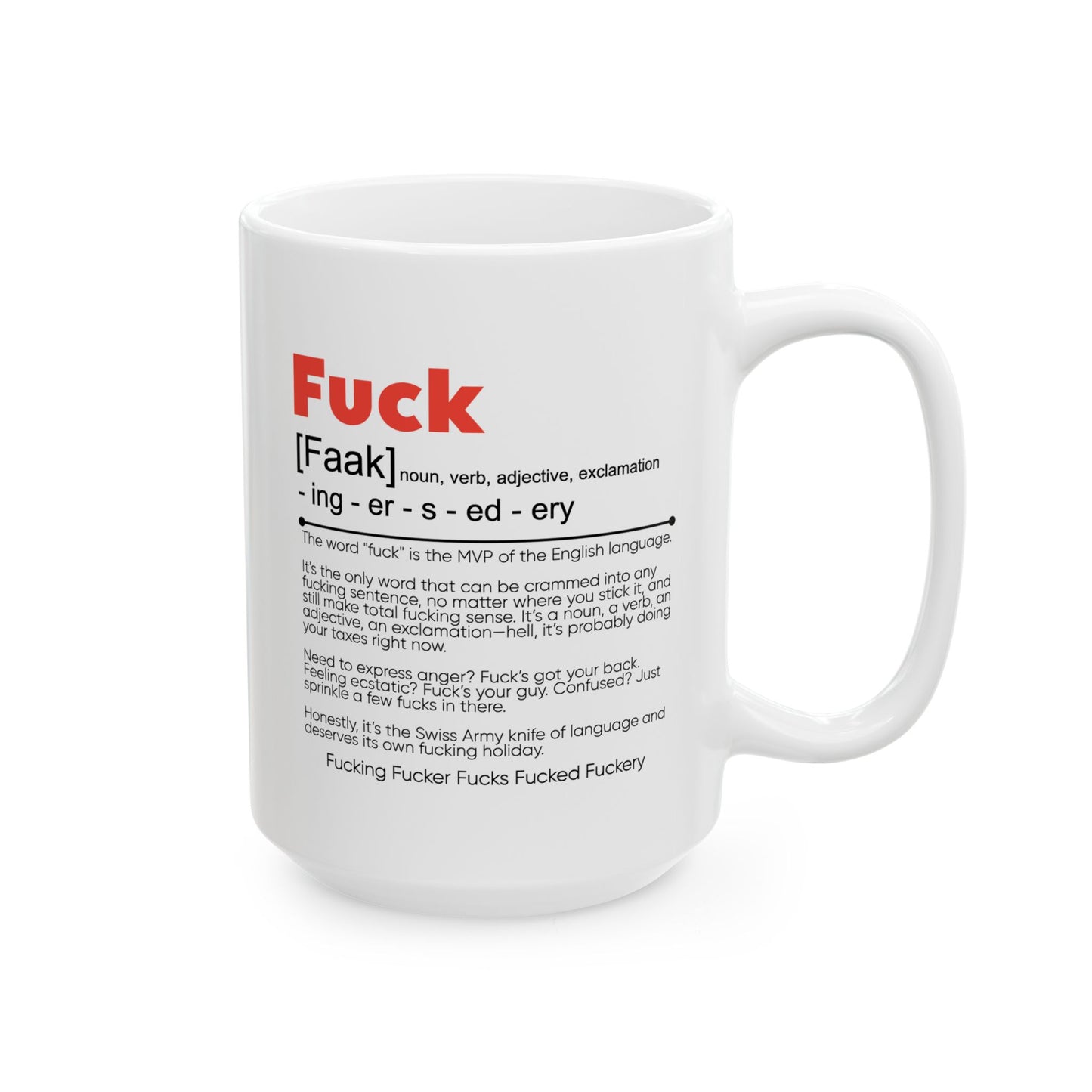 Adult Mug - The Word Fuck