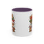 Christmas Mug - Merry Christmas Red & Green Text Reindeer Snowman