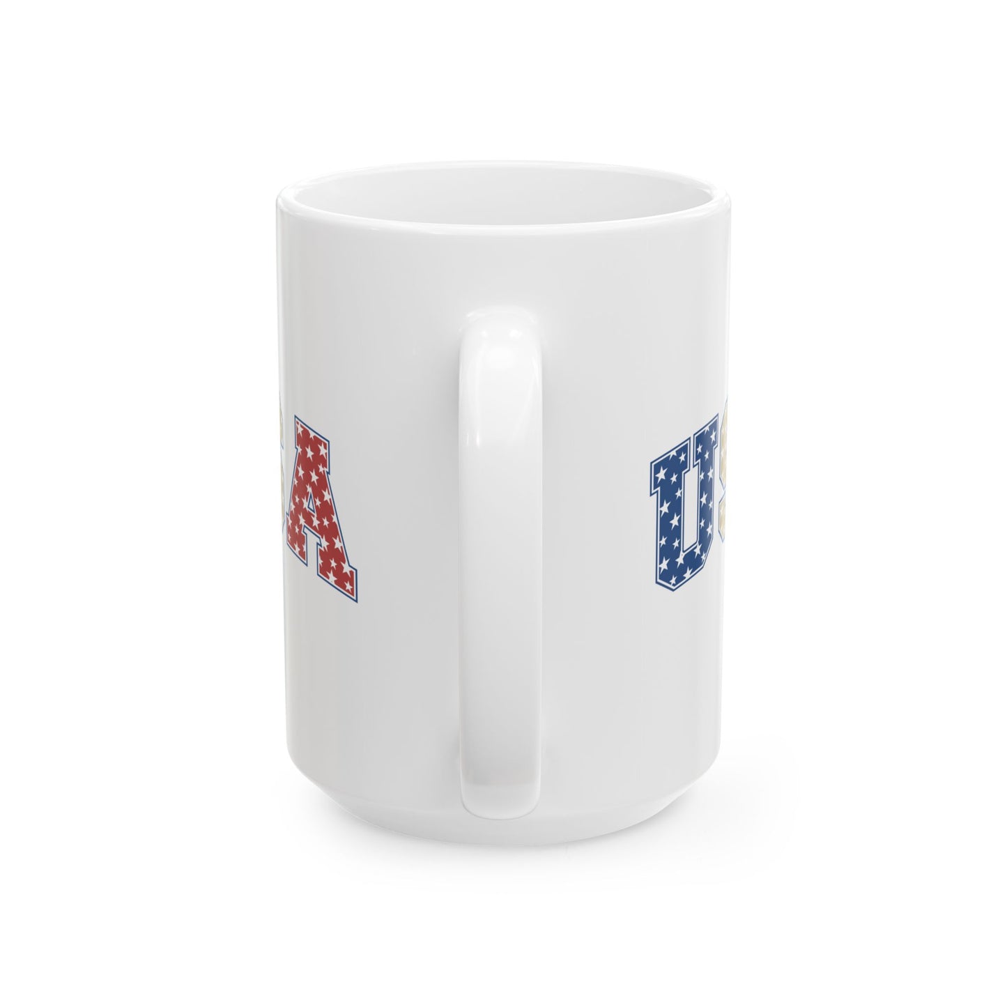 4th of July Mug - USA Red White & blue Stars