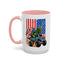 4th of July Mug - T Rex Riding Monster Truck