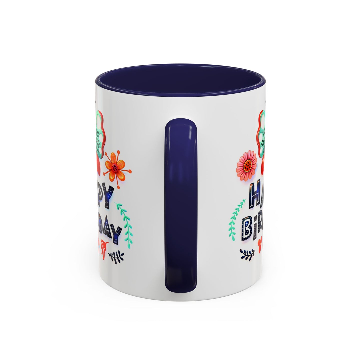 Birthday Mug - Butterfly Flowers