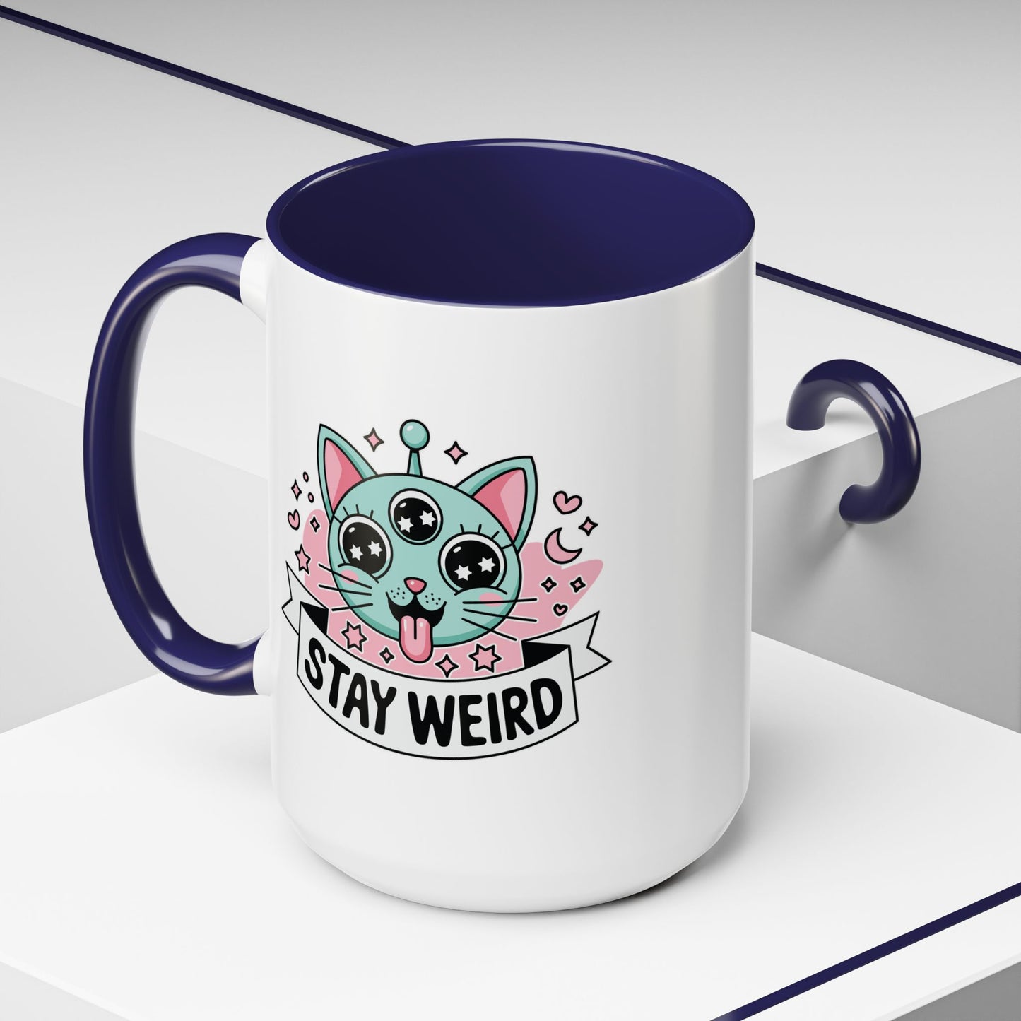 Alien Mug - Stay Weird Alien Cat