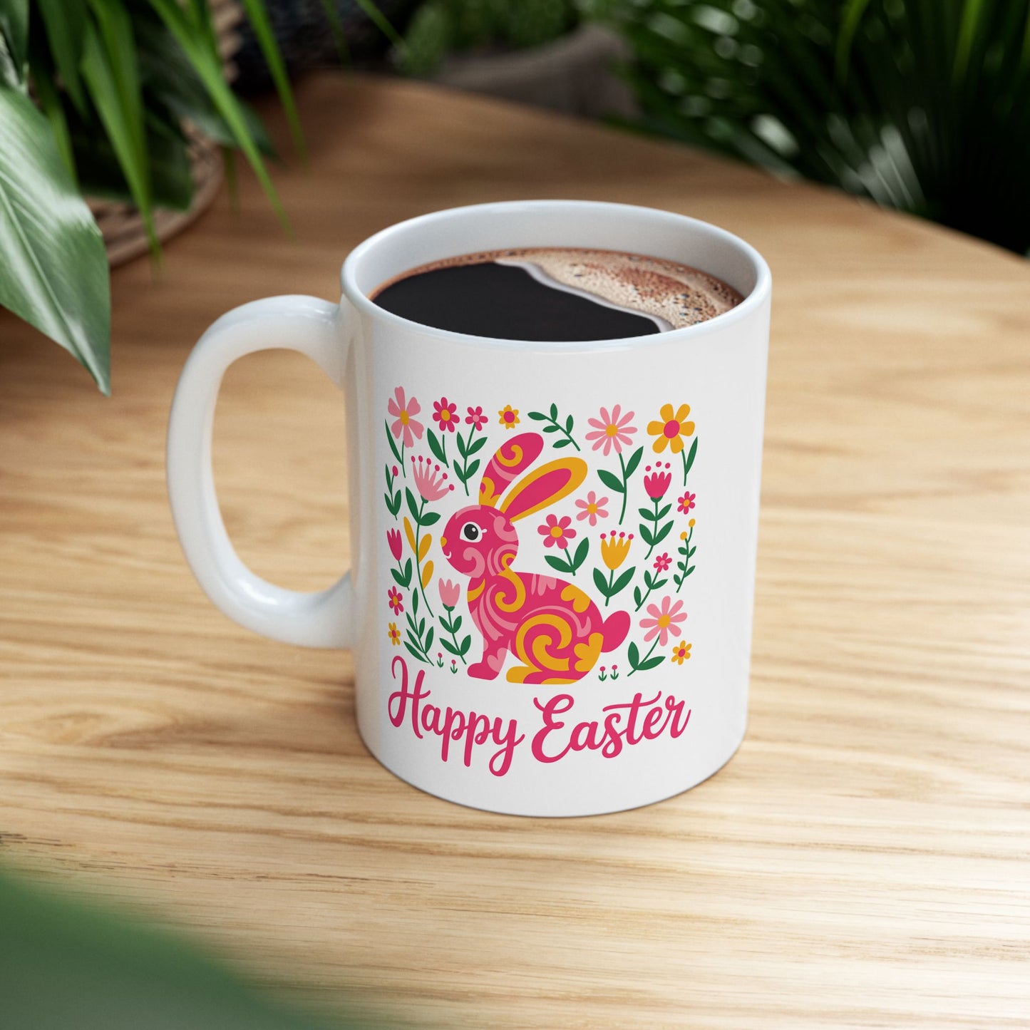 Easter Mug - Floral Bunny