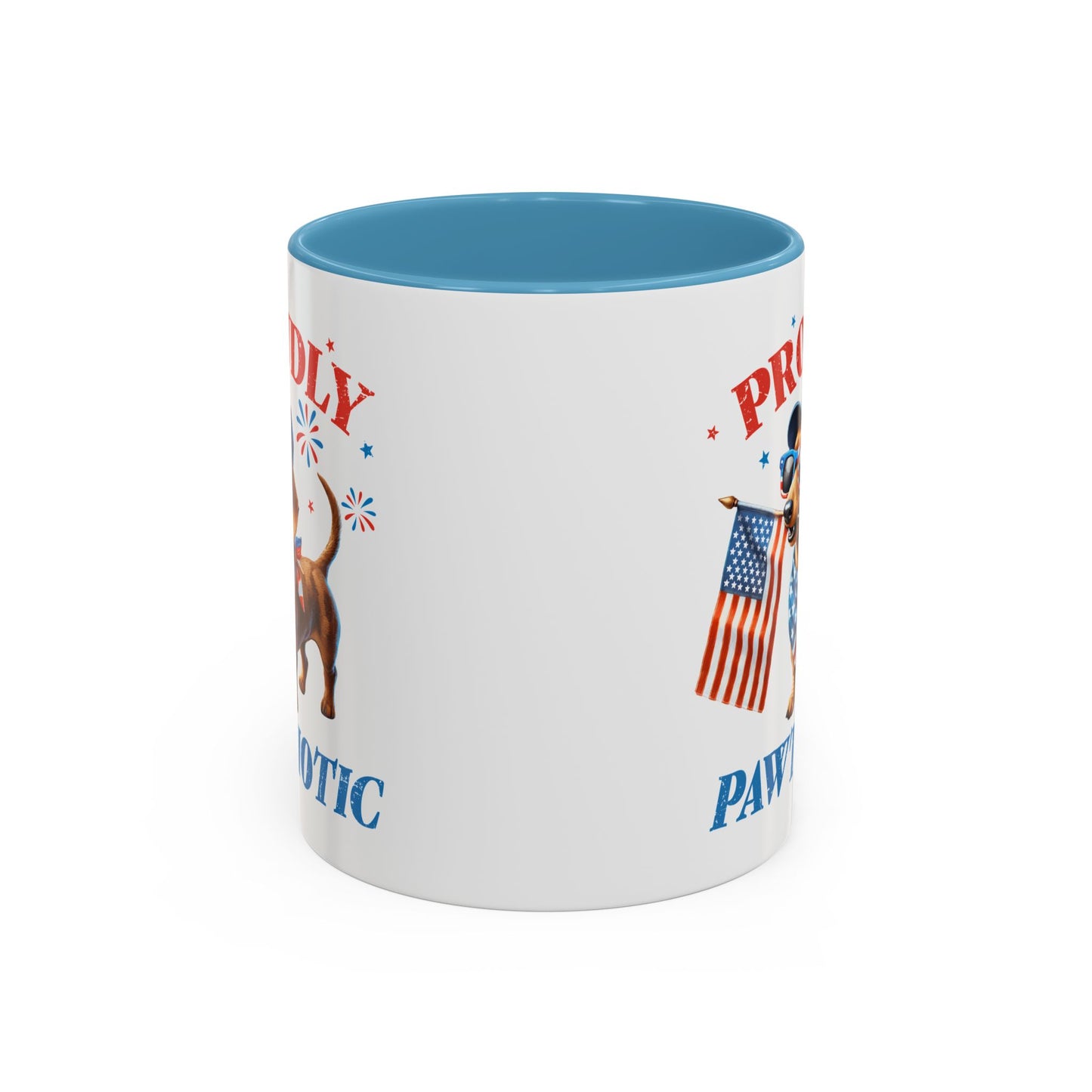 4th of July Mug - Proudly Pawtriotic Dog