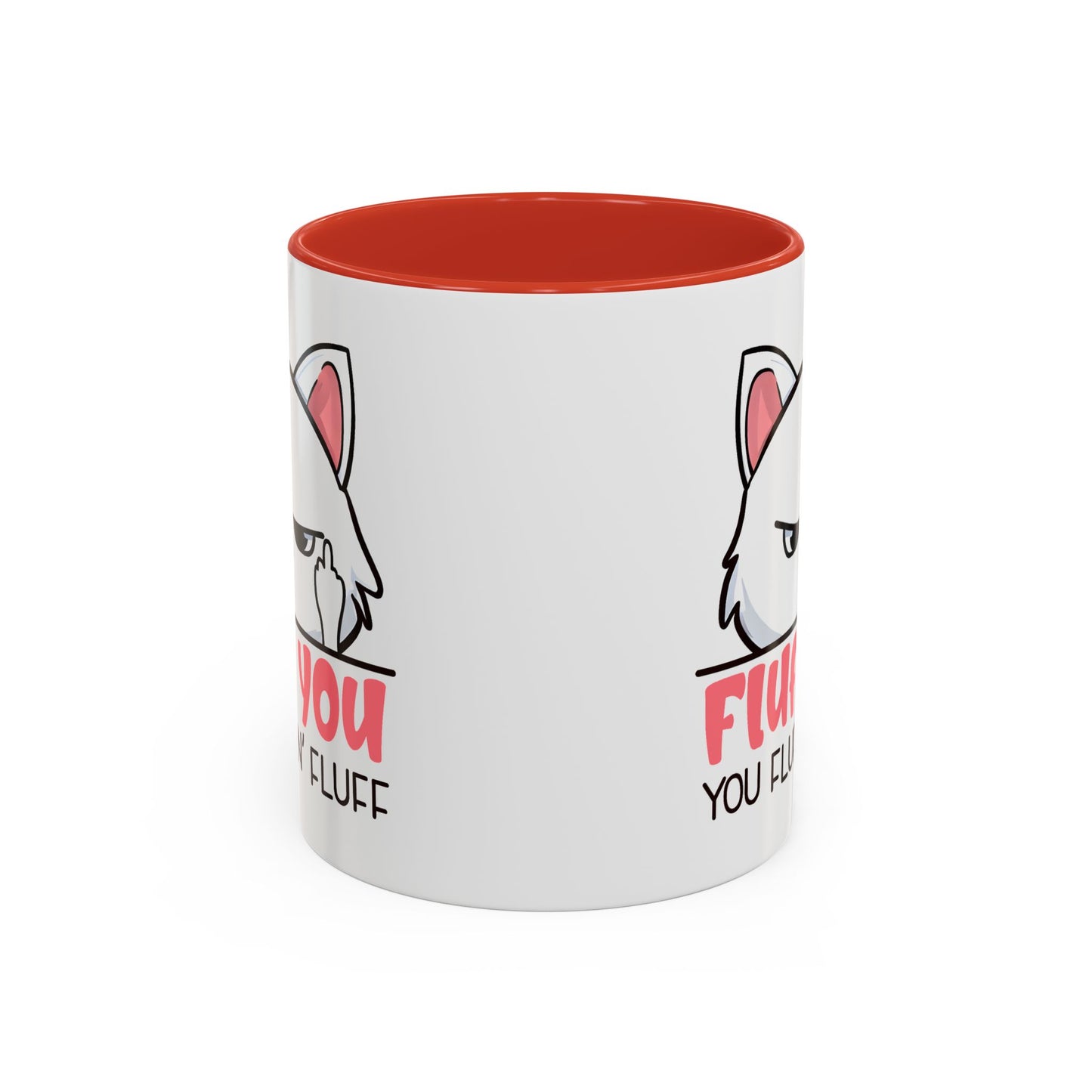 Adult Mug - Fluff You White Cat