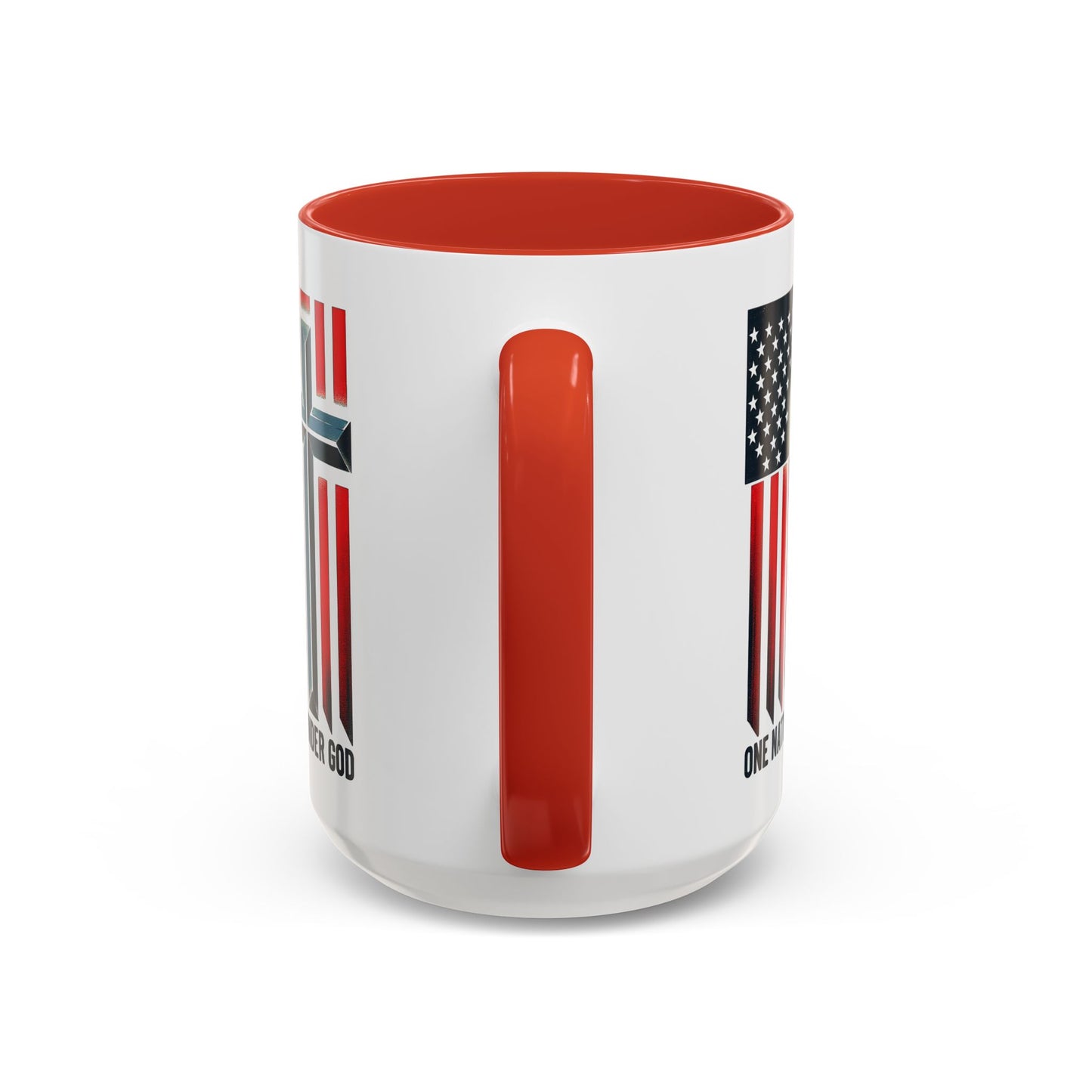 Religious Mug - One Nation Flag Cross