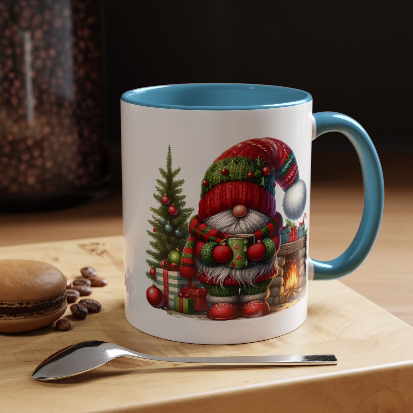 Christmas Mug - Gnome Fireplace