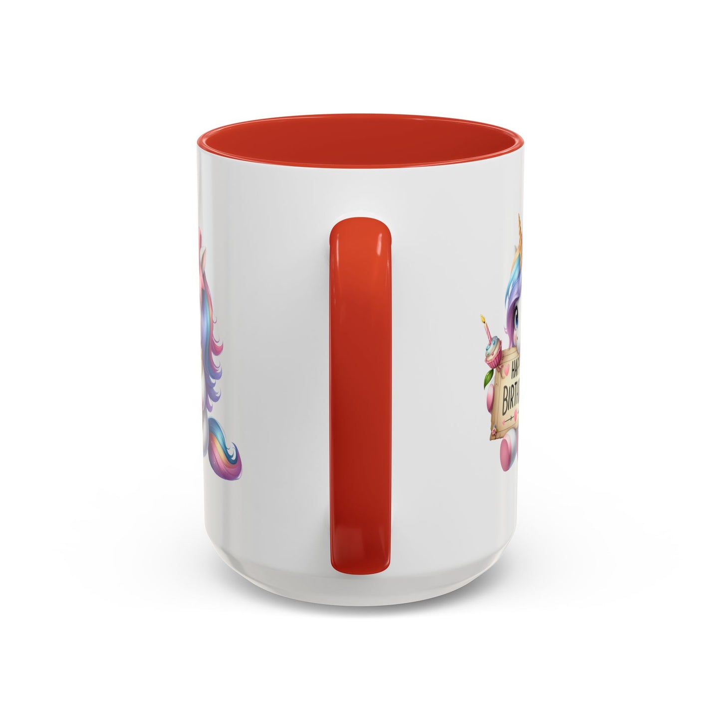 Birthday Mug - Girl Unicorn Happy Birthday Sign