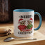 Christmas Mug - Merry Christmas Black Text Owls