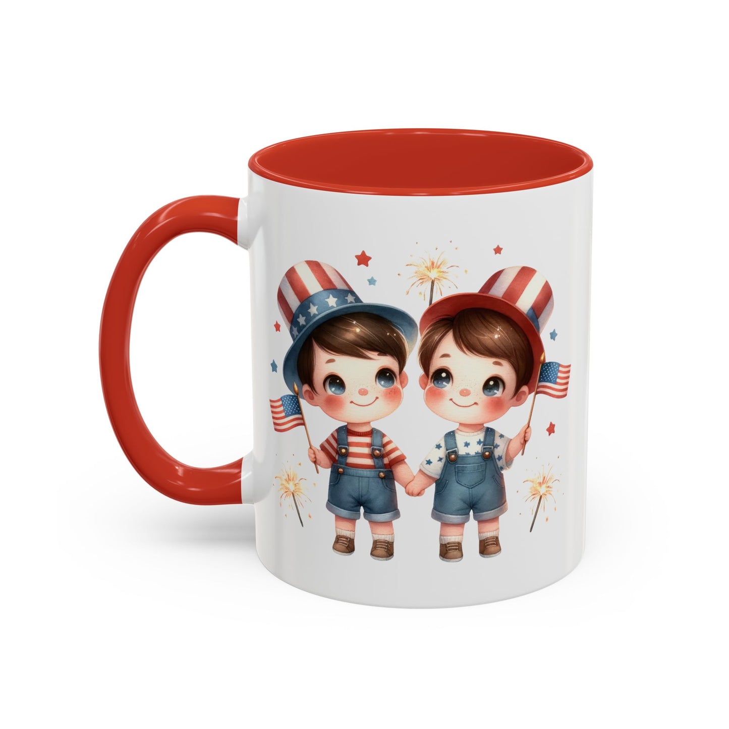 4th of July - American Boys Flags 2