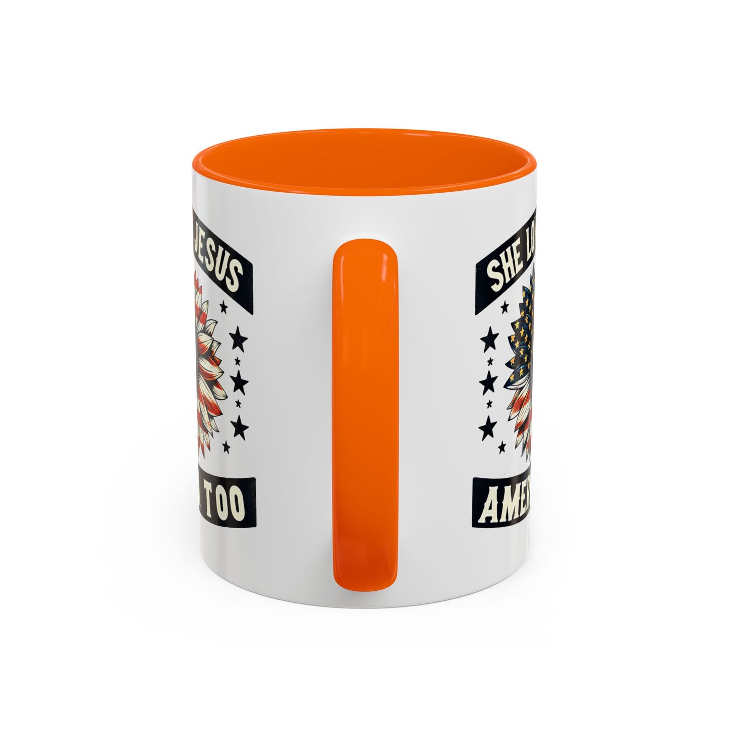4th of July Mug - She Loves Jesus & America Too