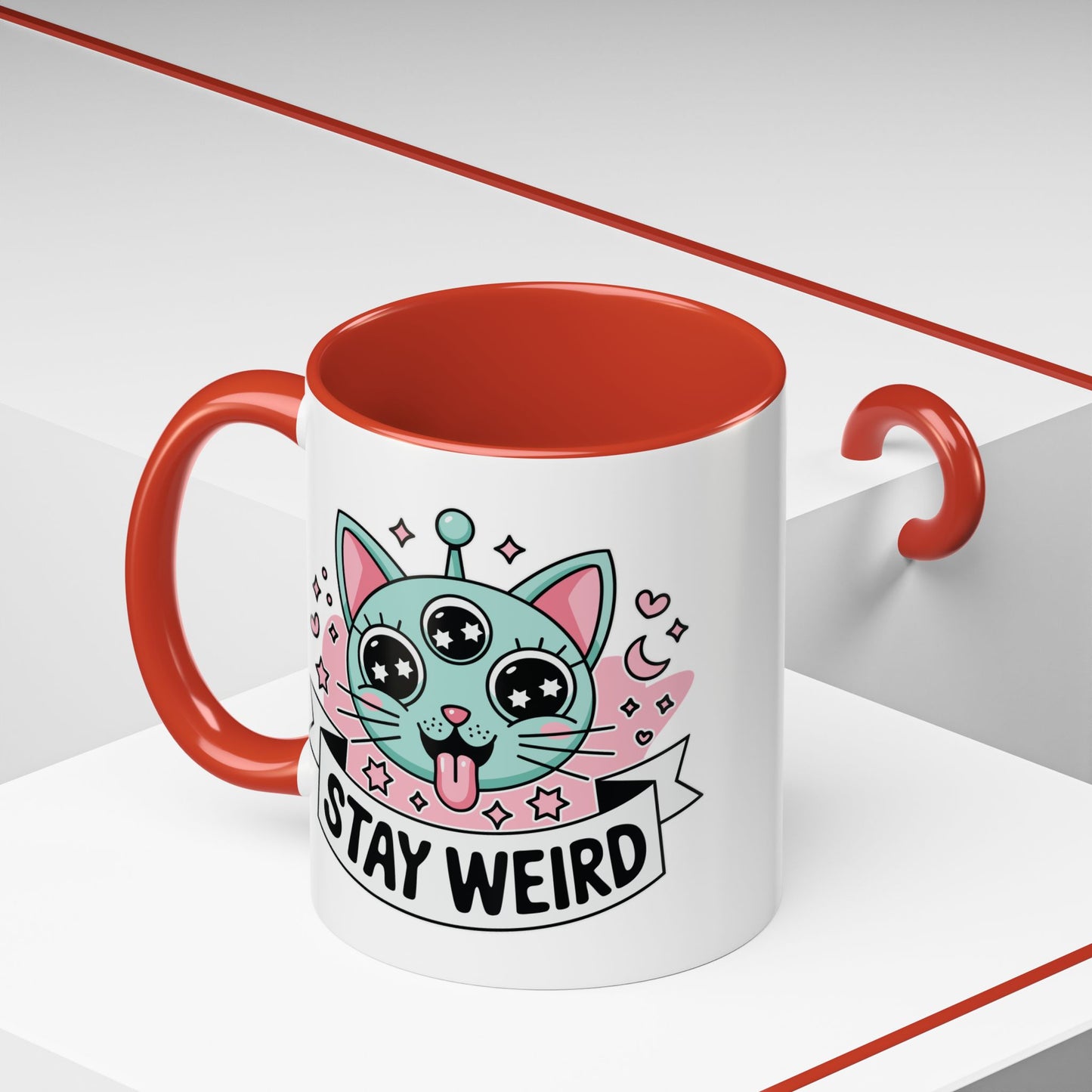 Alien Mug - Stay Weird Alien Cat